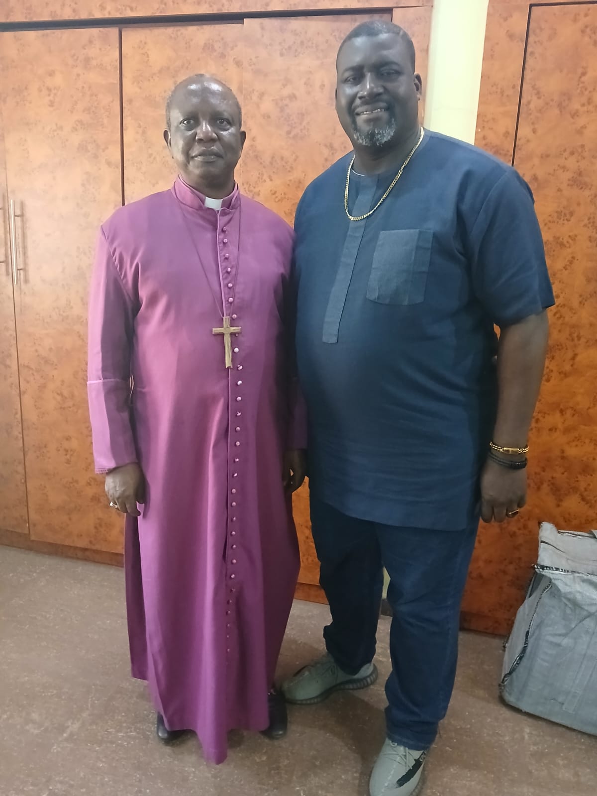 Our team and the Anglican Archbishop at Enugu Diocese